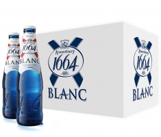 Bia 1664 Kronenbourg Blanc 5% Pháp – 24 chai 330ml