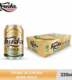 BIA HUDA GOLD THÙNG 24 LON x 330ML